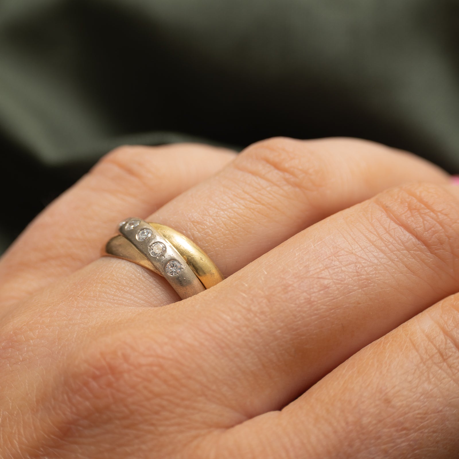 Five Stone Diamond Interlocking Ring | 0.20ctw | SZ 7.25