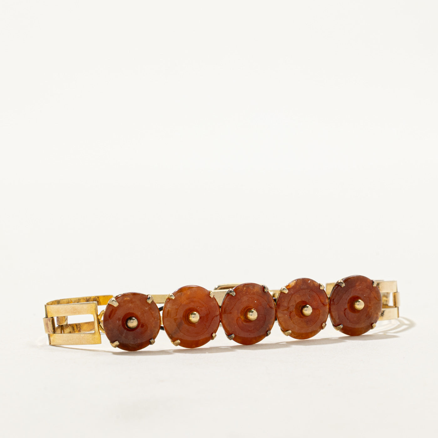 Carnelian Disc Bracelet | 6.00ctw | 6.5"