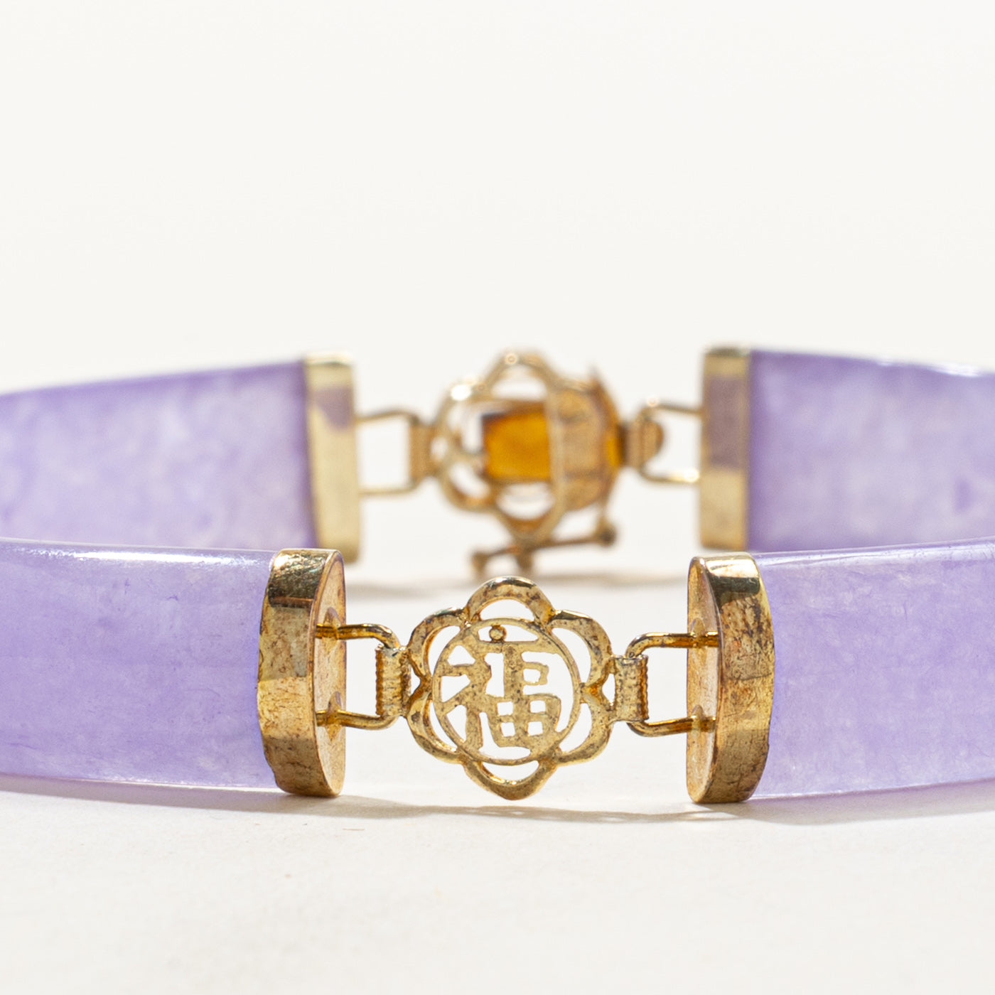 Purple Jadeite Bar Bracelet | 36.00ctw | 7"