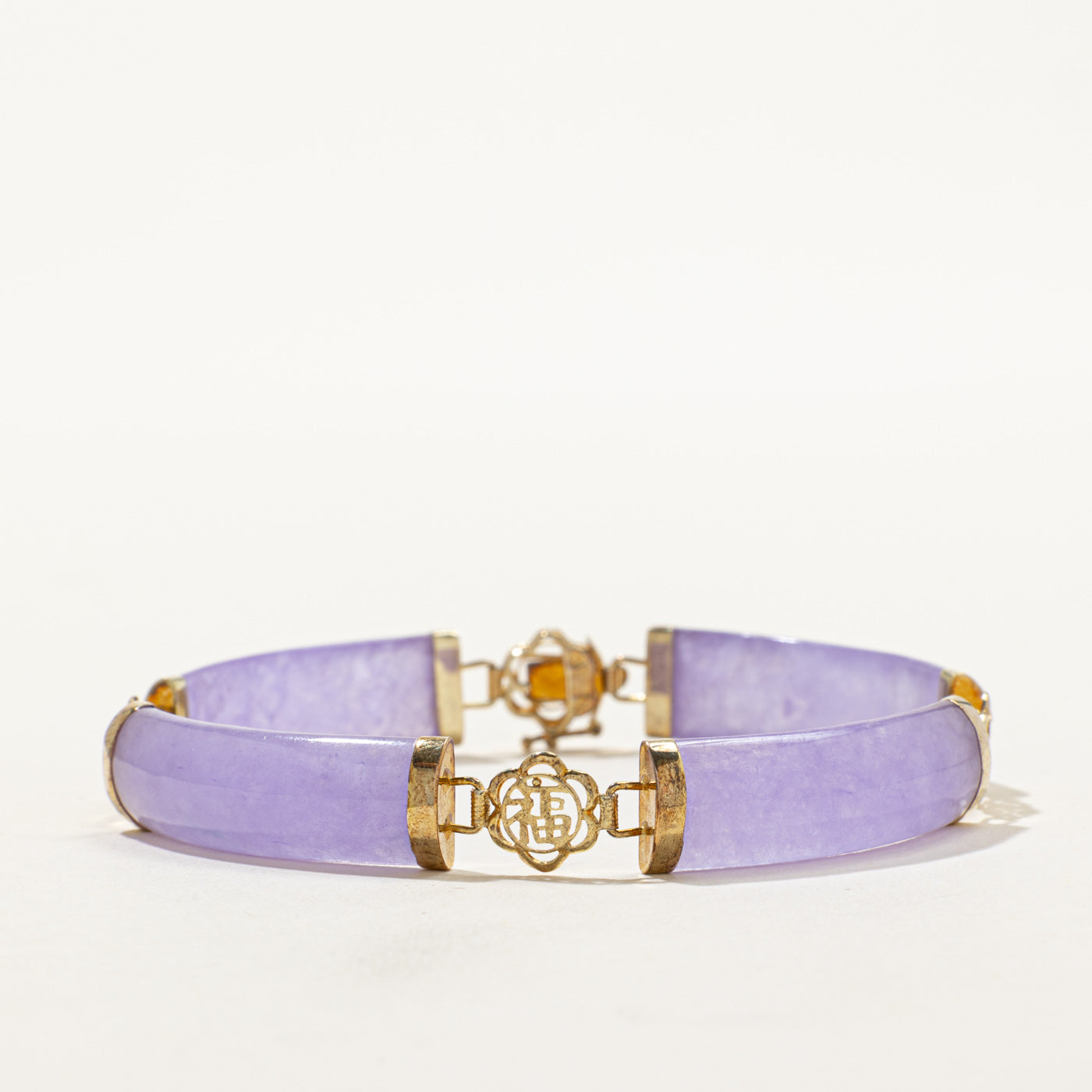 Purple Jadeite Bar Bracelet | 36.00ctw | 7"
