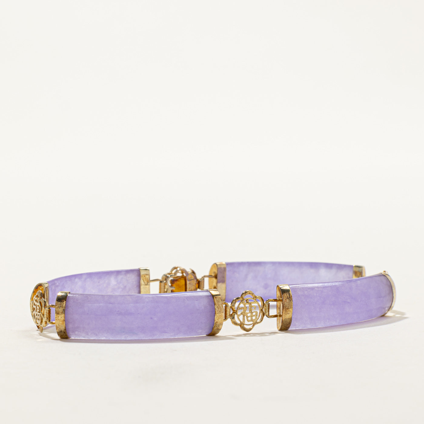 Purple Jadeite Bar Bracelet | 36.00ctw | 7"
