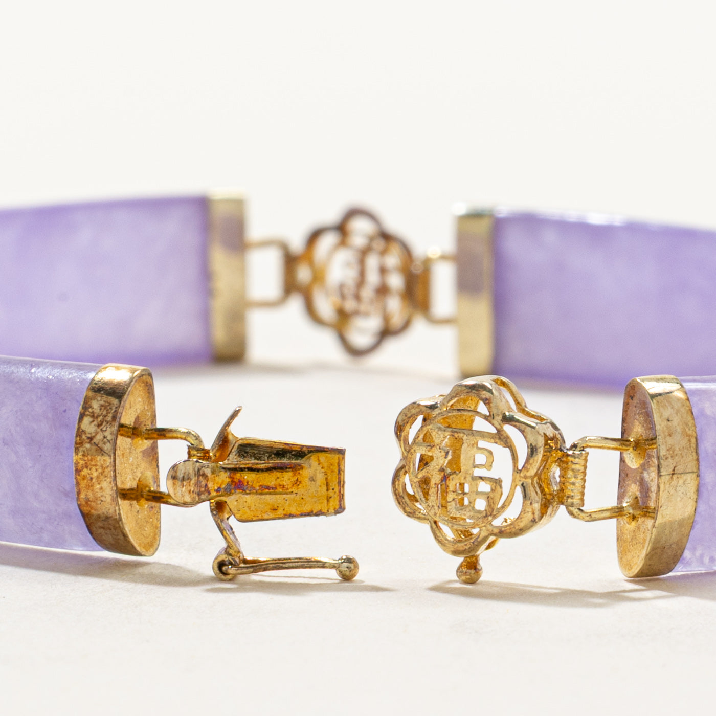 Purple Jadeite Bar Bracelet | 36.00ctw | 7"