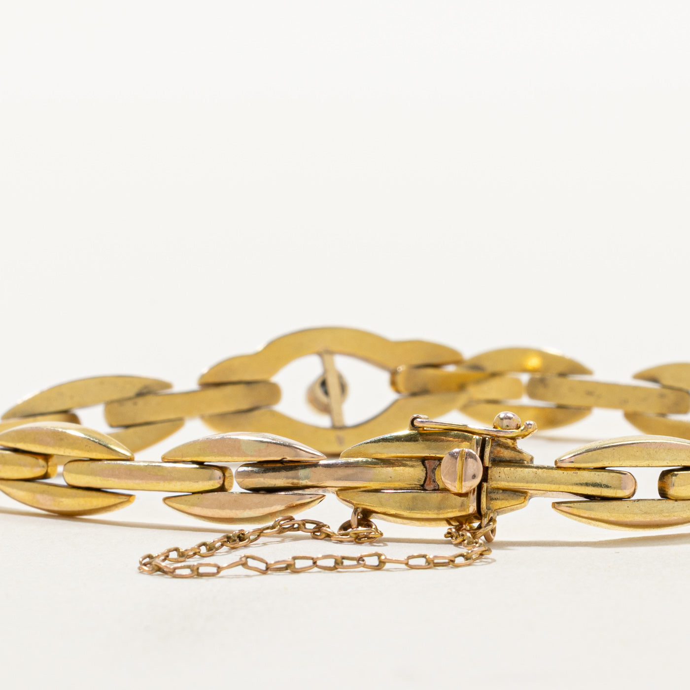 14k Yellow Gold & Seed Pearl Accent Bracelet | 8"