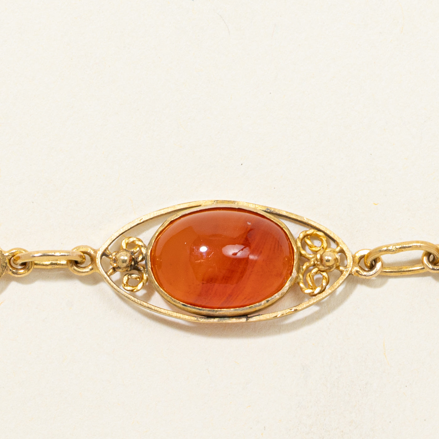 Oval Cabochon Carnelian Bracelet | 36.00ctw | 7.5"