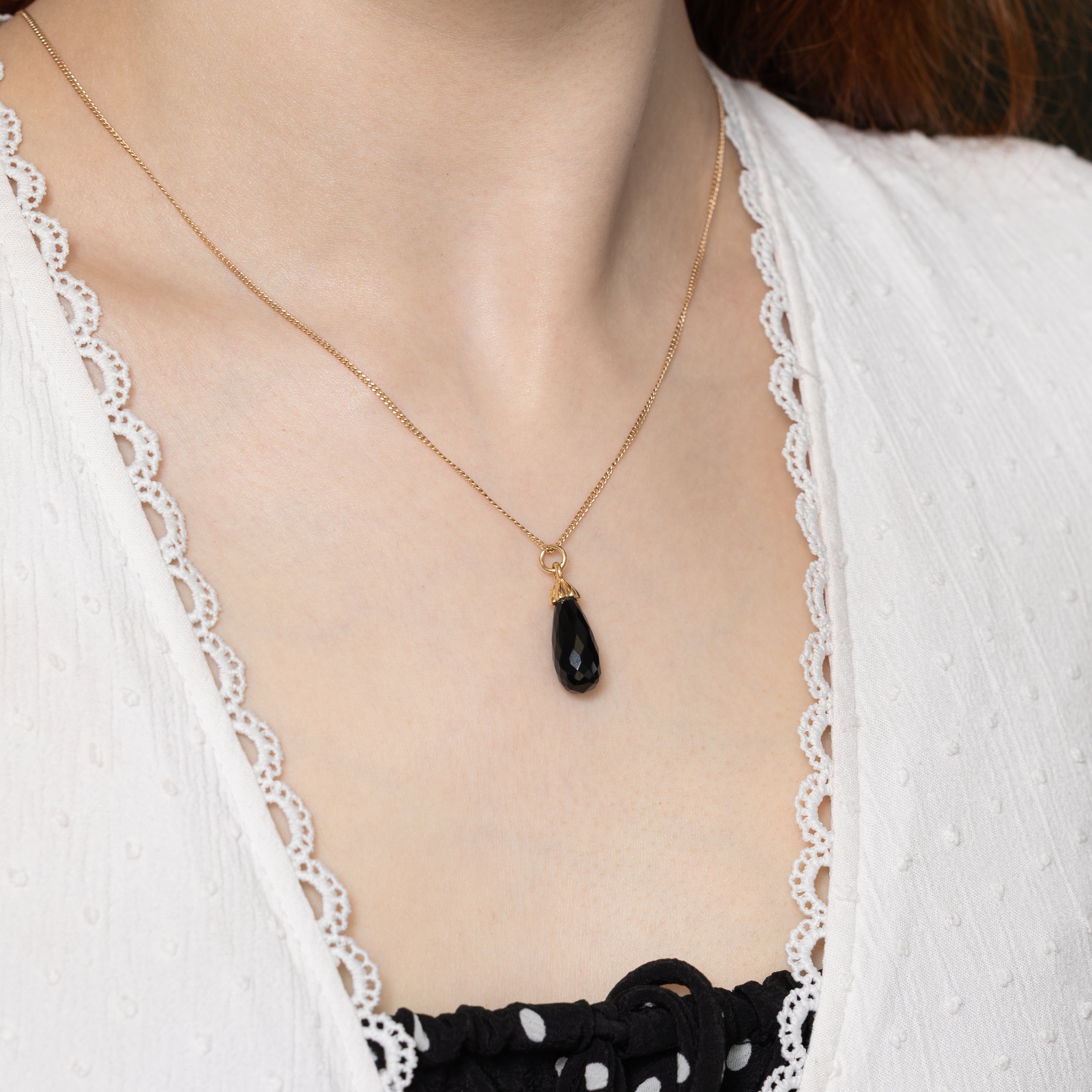 Briolette Cut Onyx Charm | 6.50ct