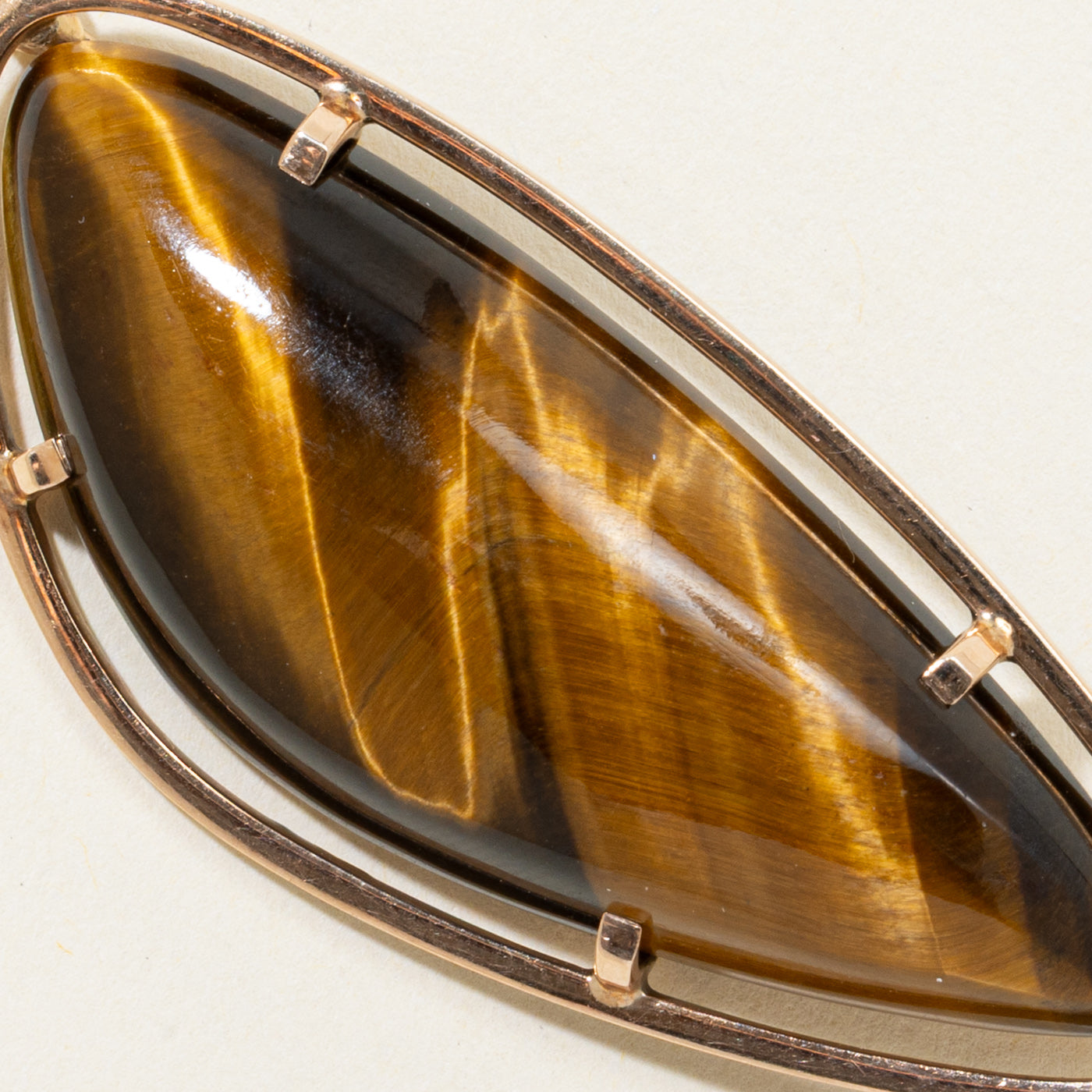 Large Tiger's Eye Brooch | 52.00ct