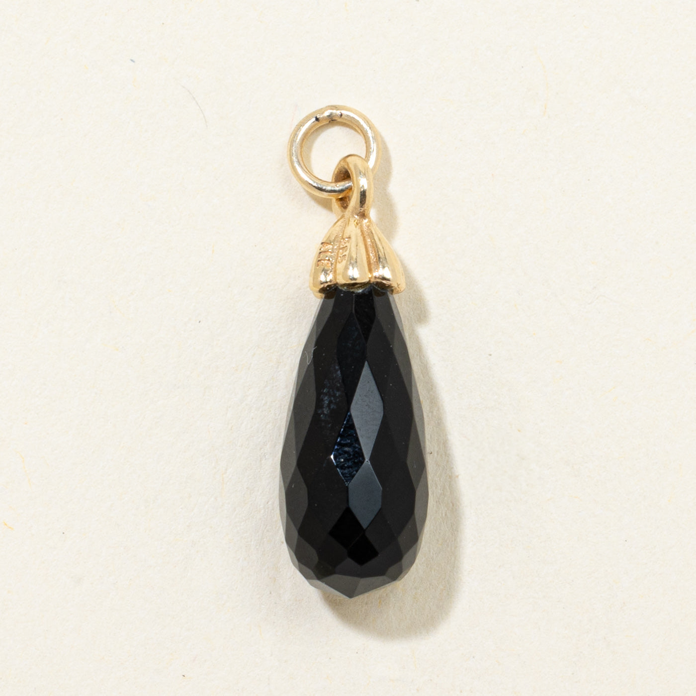 Briolette Cut Onyx Charm | 6.50ct
