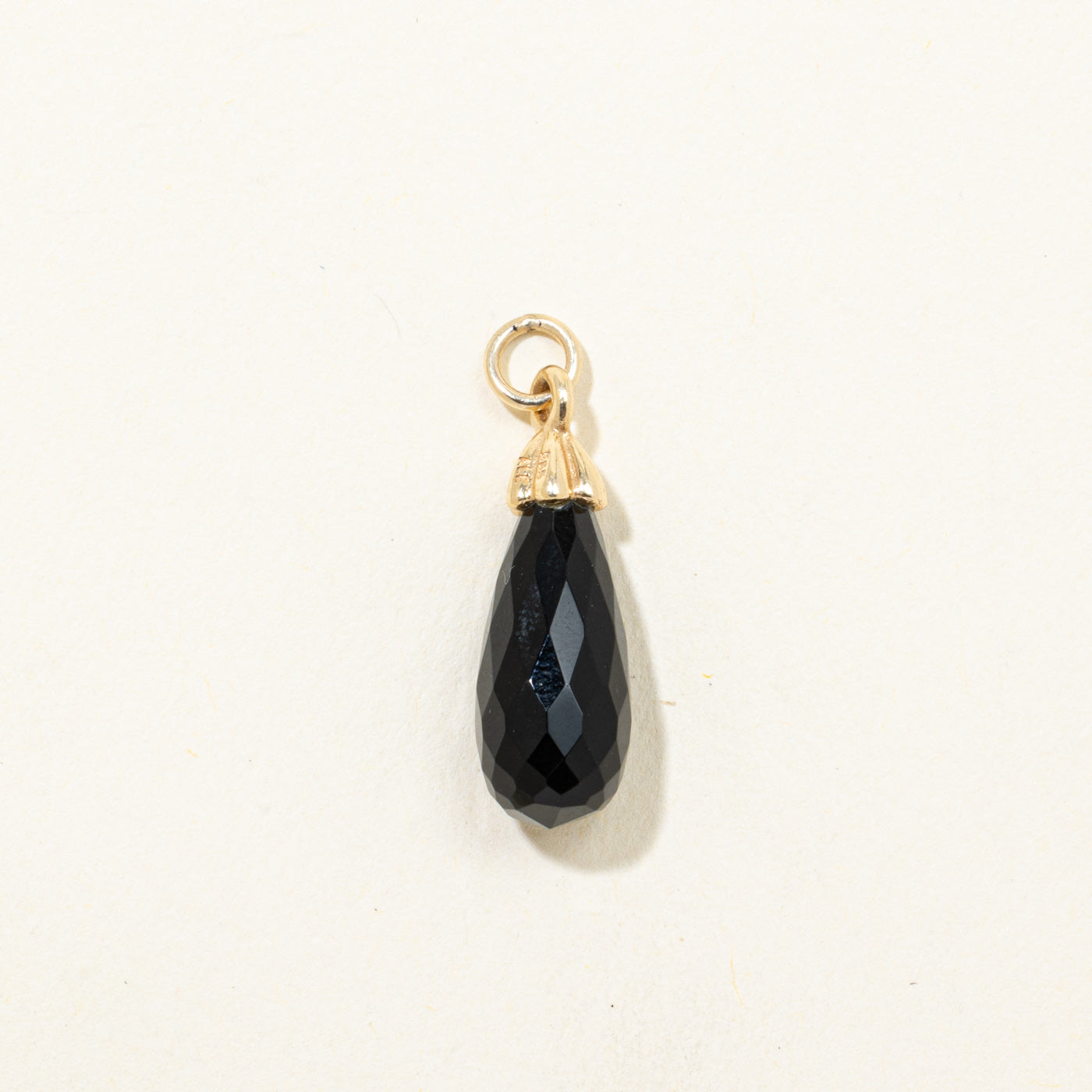 Briolette Cut Onyx Charm | 6.50ct