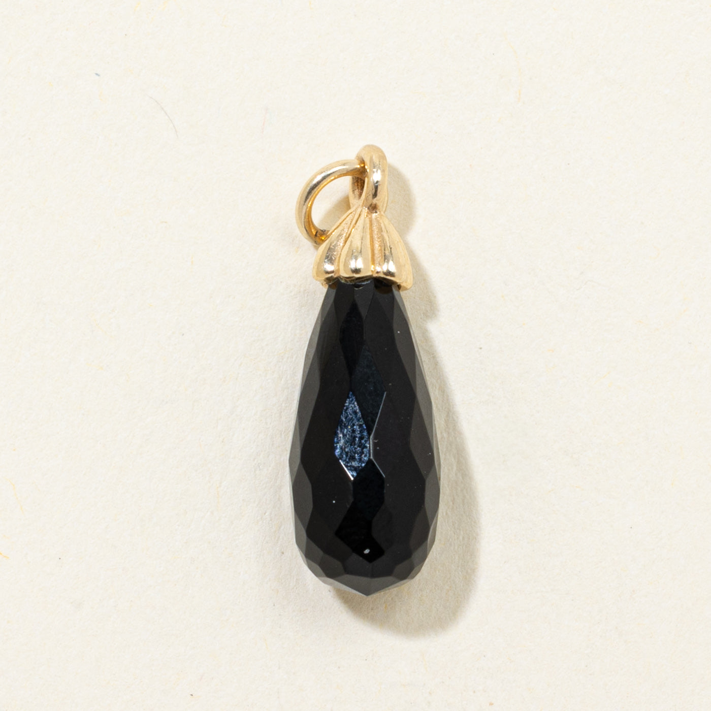 Briolette Cut Onyx Charm | 6.50ct