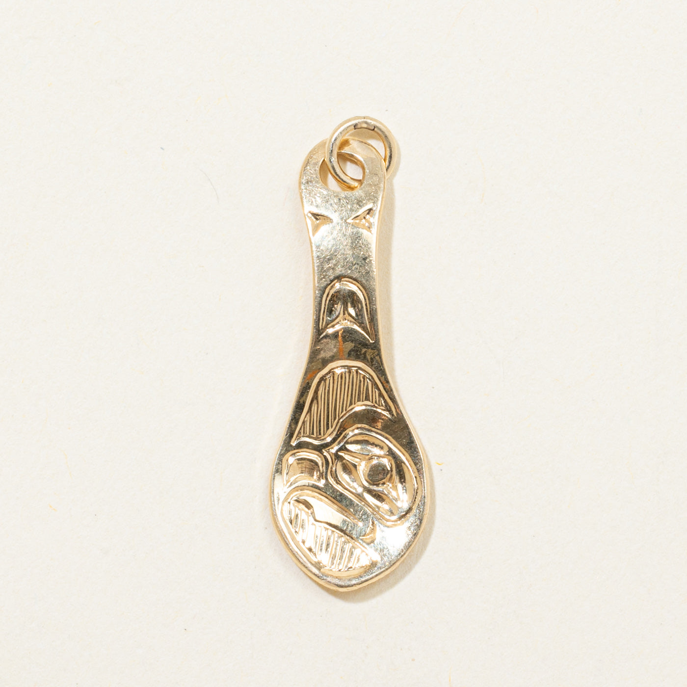 'Robert Cross' 14k Yellow Gold Indigenous Art Pendant