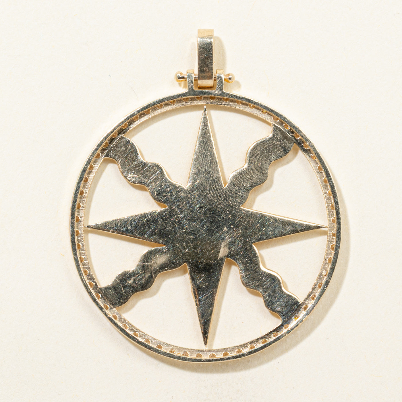 Diamond Halo Compass Pendant | 1.00ctw