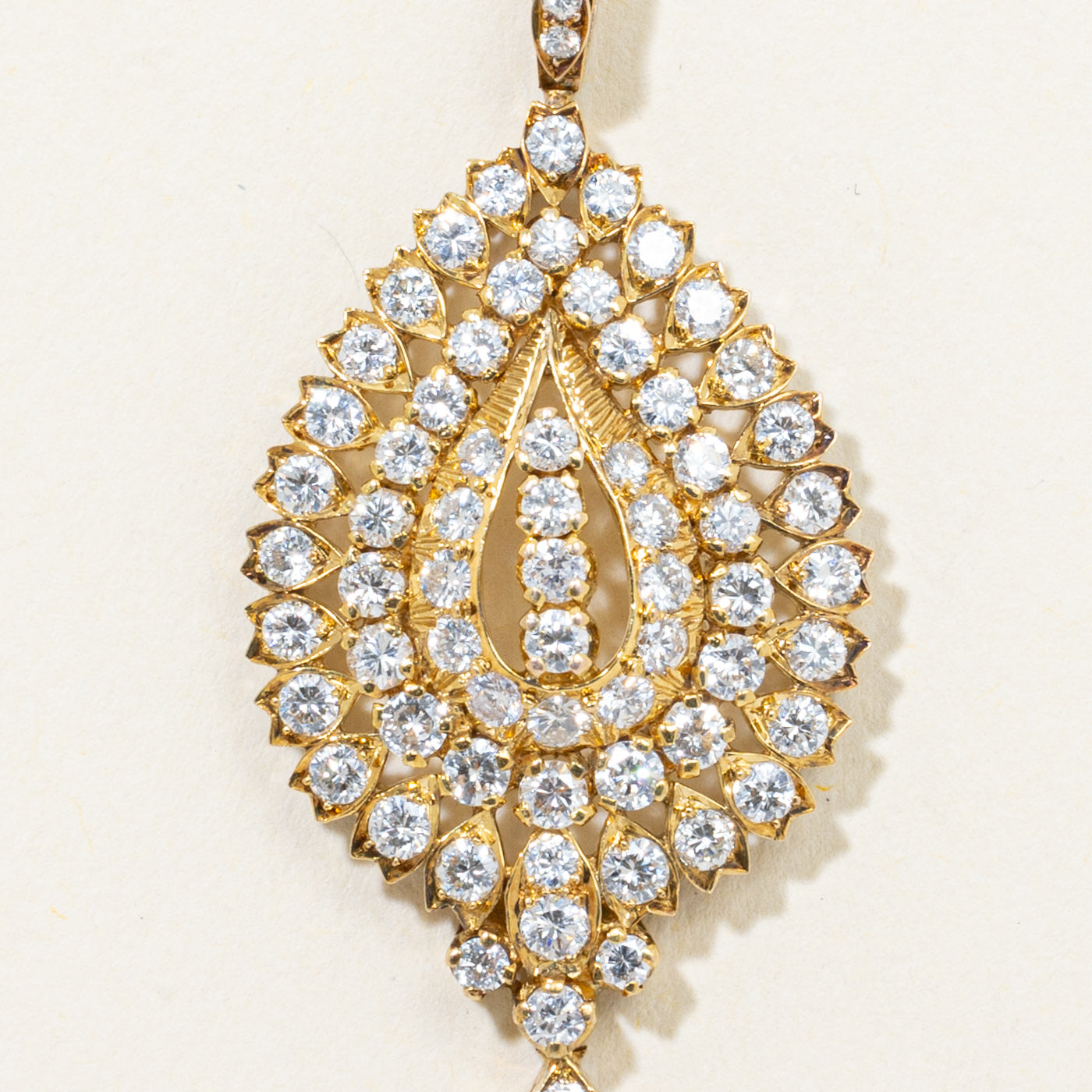 Diamond Marquise Shaped Drop Pendant | 1.80ctw