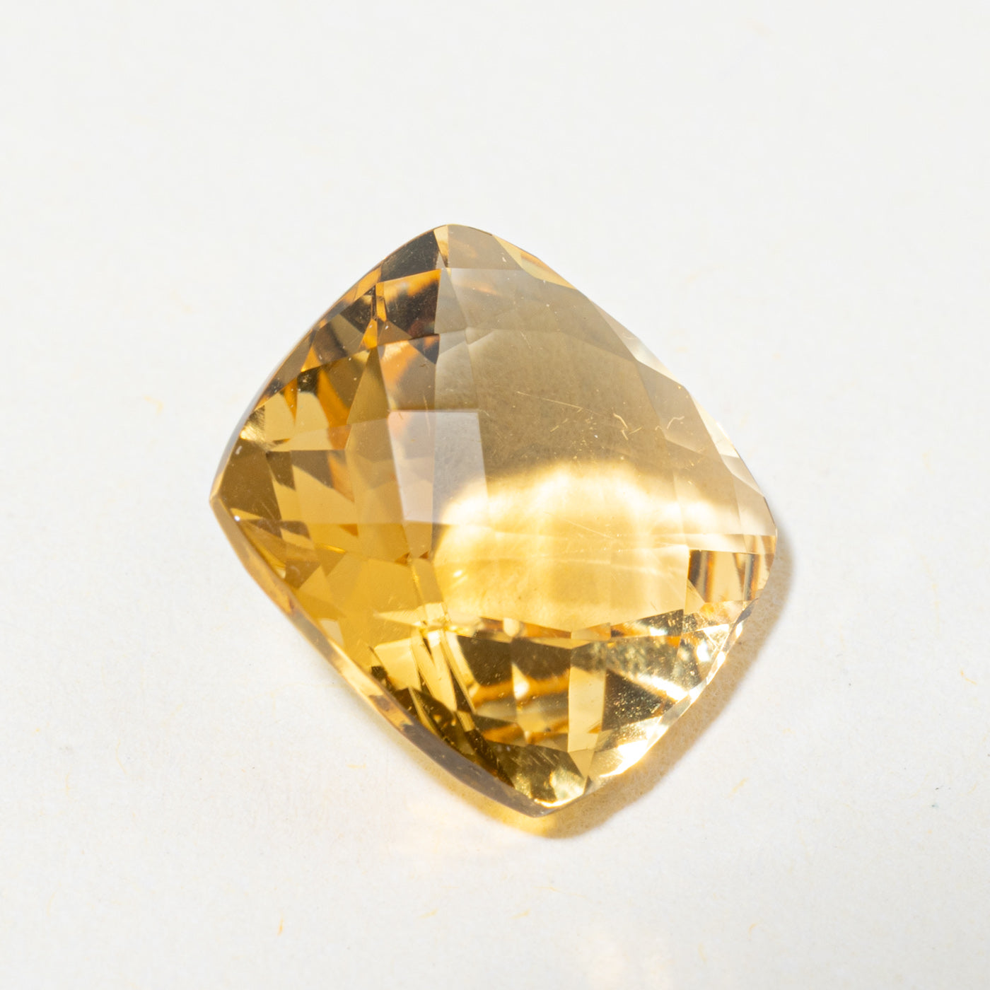 Checkerboard Square Cut Loose Citrine | 3.50ct