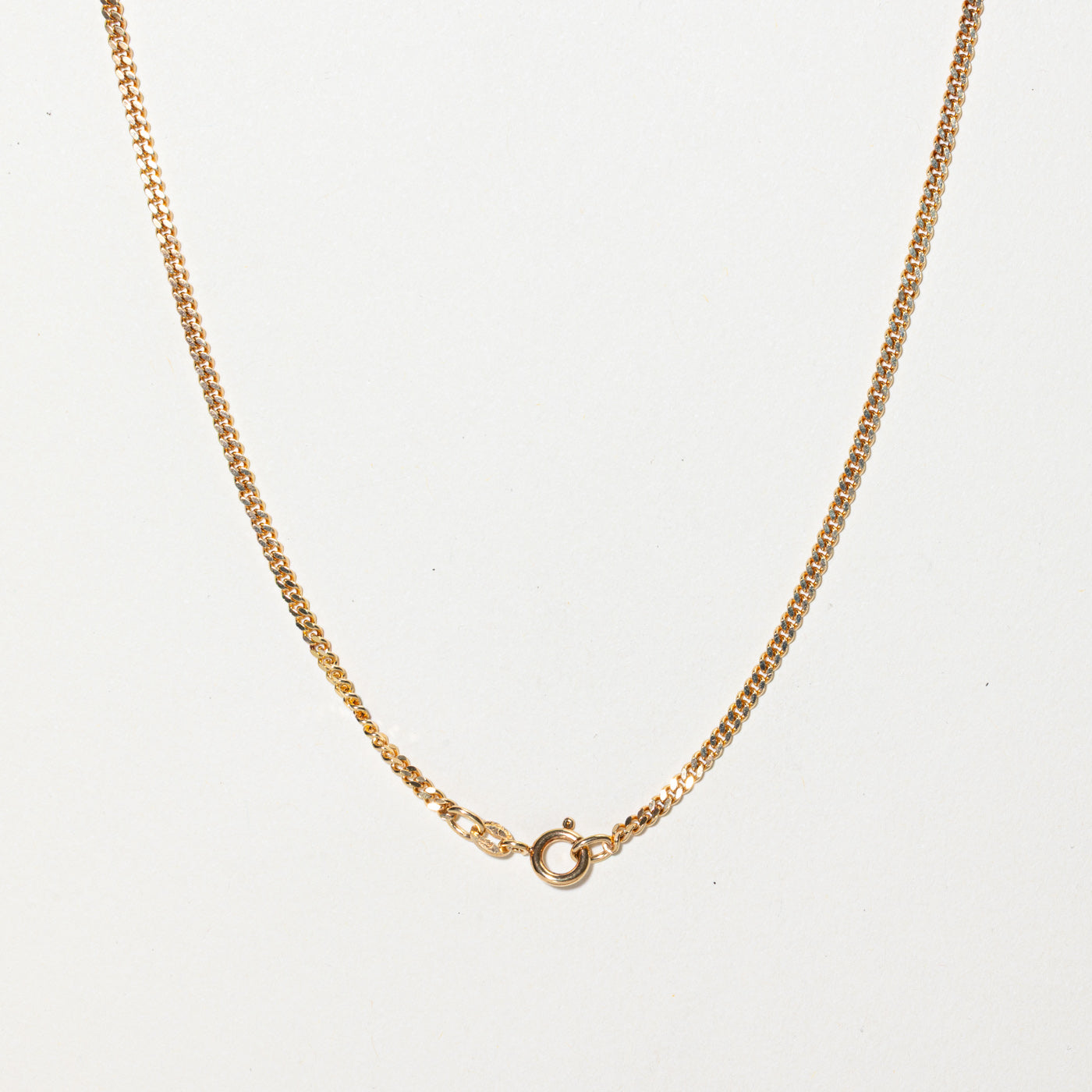 Birmingham 9k Rosy Yellow Gold Curb Link Chain | 17"