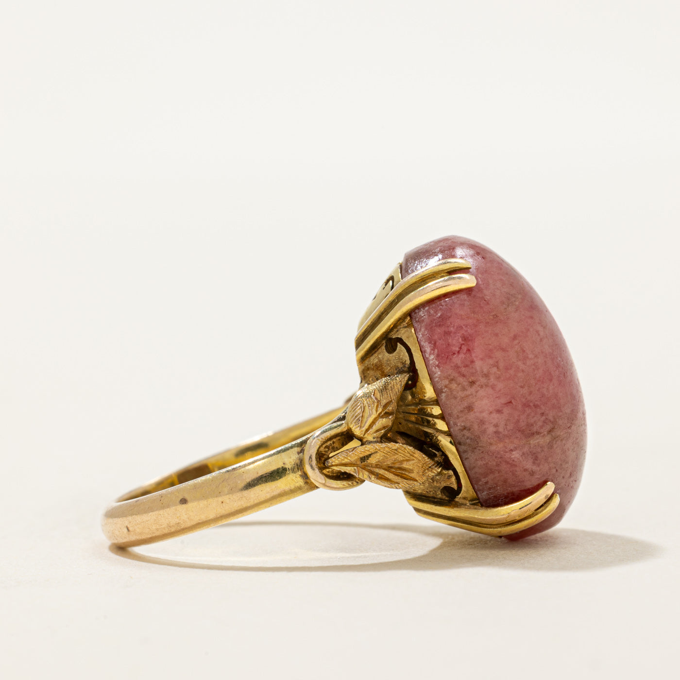 Rhodolite Leaf Embossed Cocktail Ring | 20.00ct | SZ 7