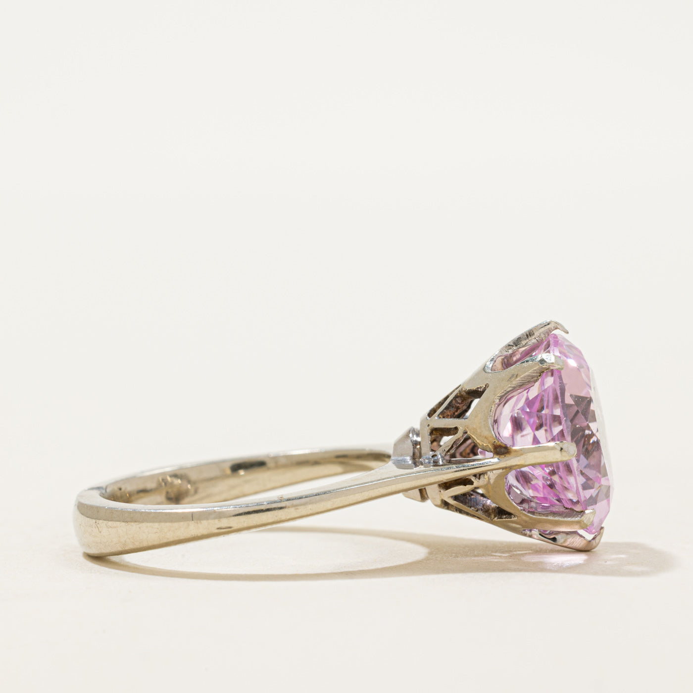 Synthetic Pink Sapphire Cocktail Ring | 8.50ct | SZ 7