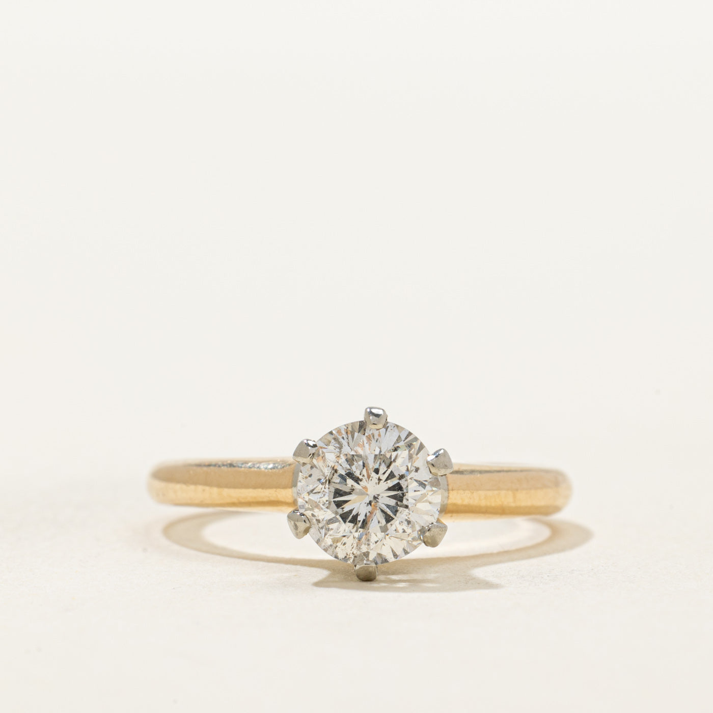 Solitaire Six Prong Diamond Engagement Ring | 0.85ct | SZ 6