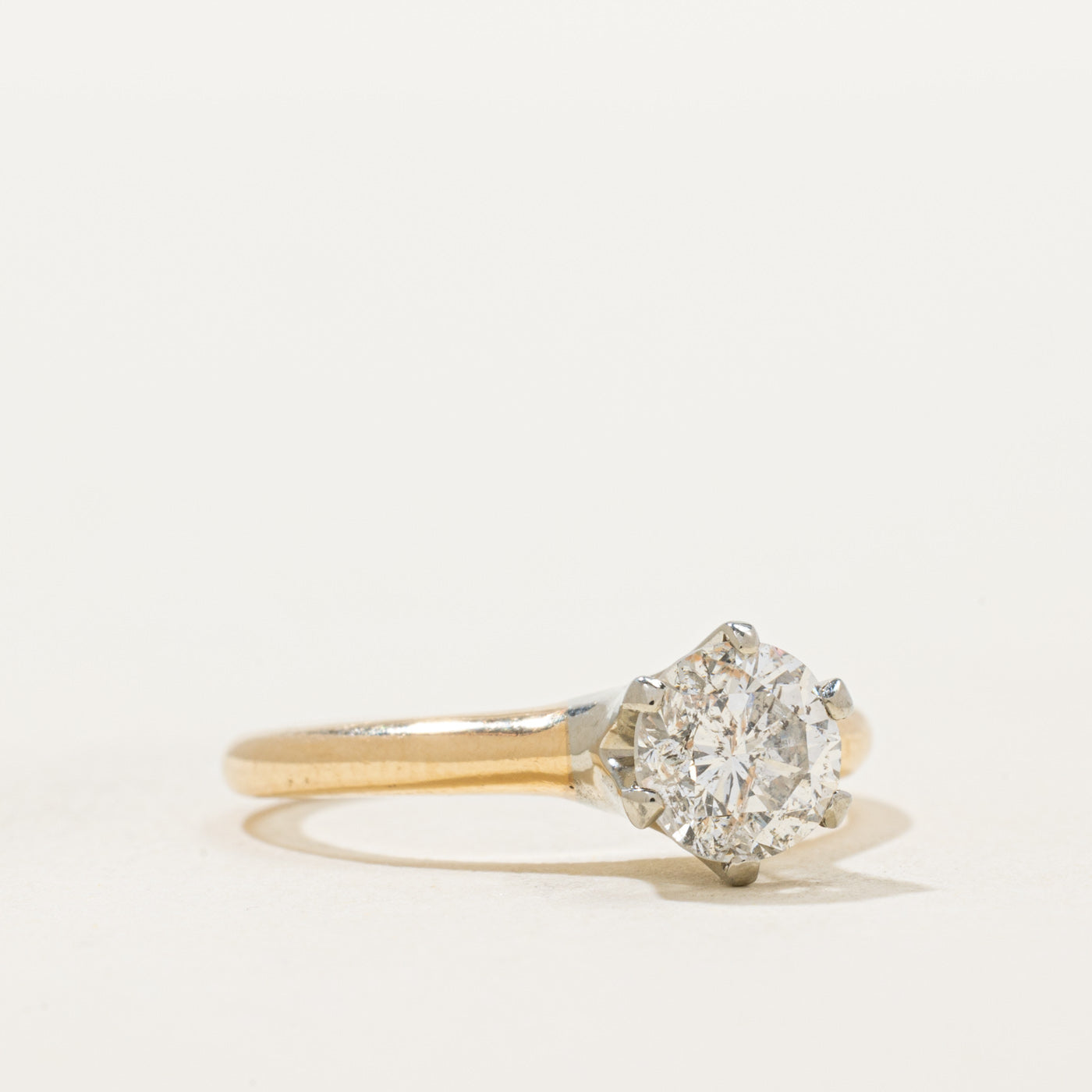 Solitaire Six Prong Diamond Engagement Ring | 0.85ct | SZ 6