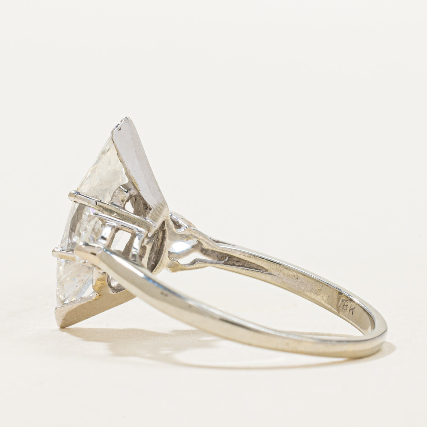 2ct+ Marquise & Pear Shaped Natural Diamond Engagement Ring | 2.00ct SI1/SI2 G/H | 0.42ctw | SZ 6.75