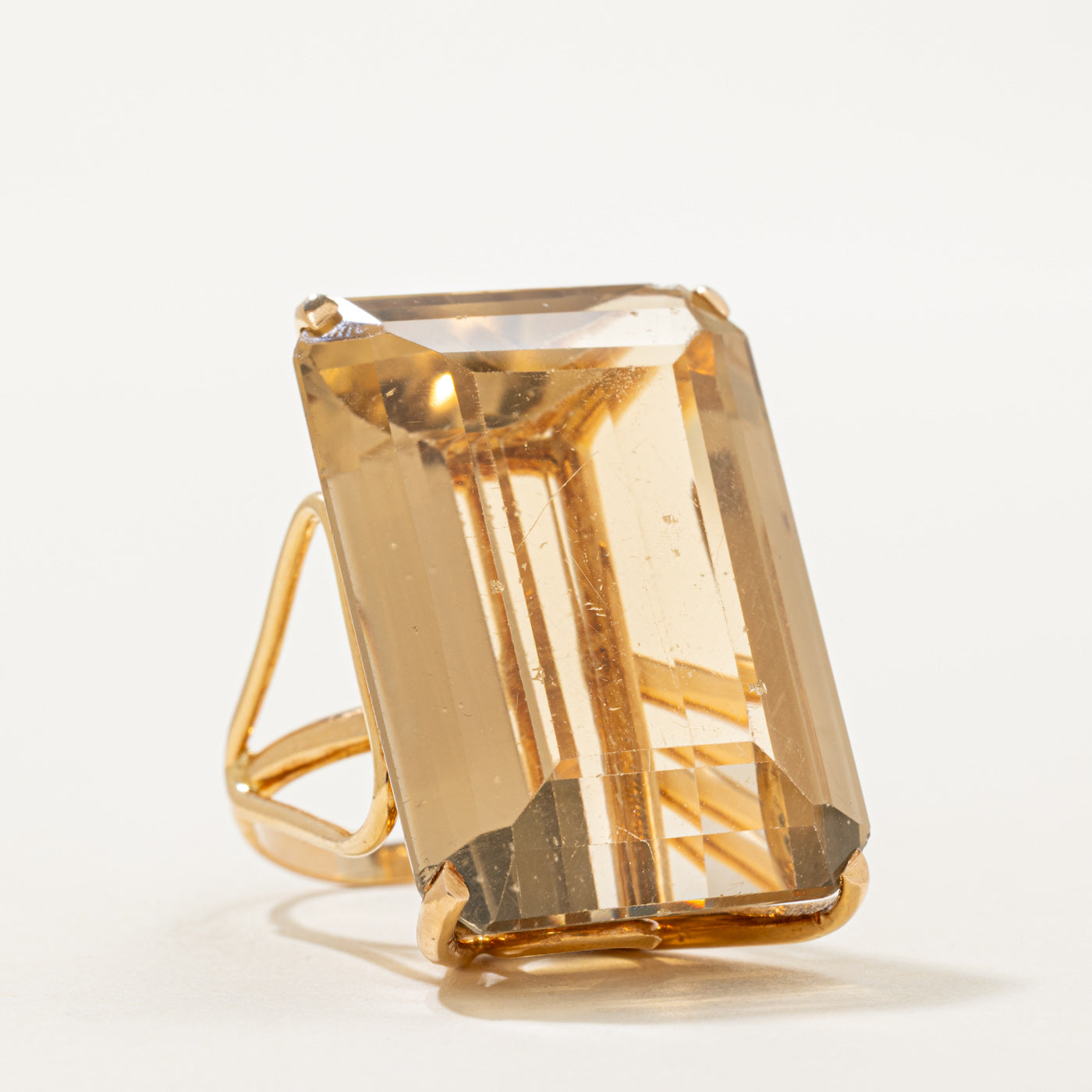 Large Smoky Quartz Cocktail Ring | 72.00ct | SZ 5.5