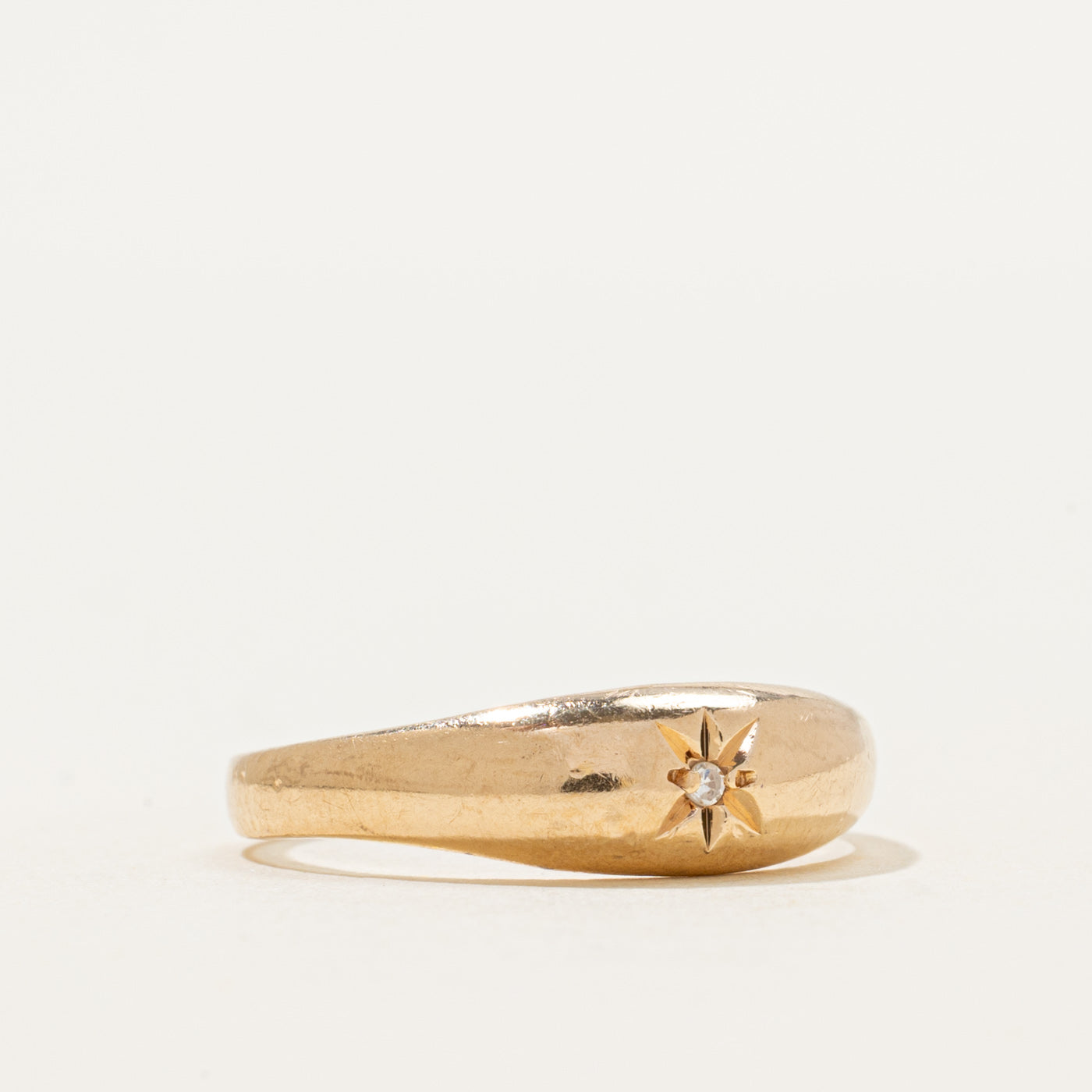 Star Set Diamond Dome Ring | 0.01ct | SZ 7