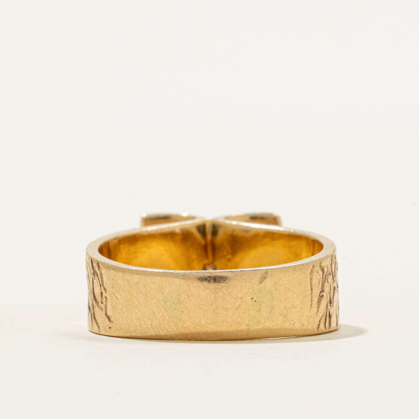Ruby & Diamond Textured Cocktail Ring | 0.18ctw, 0.07ct | SZ 9.25