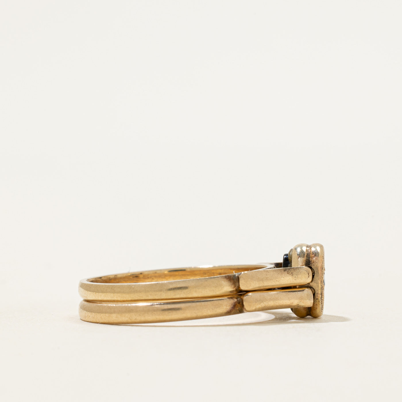 Onyx & Sapphire Reversible Ring | 0.33ctw | SZ 9