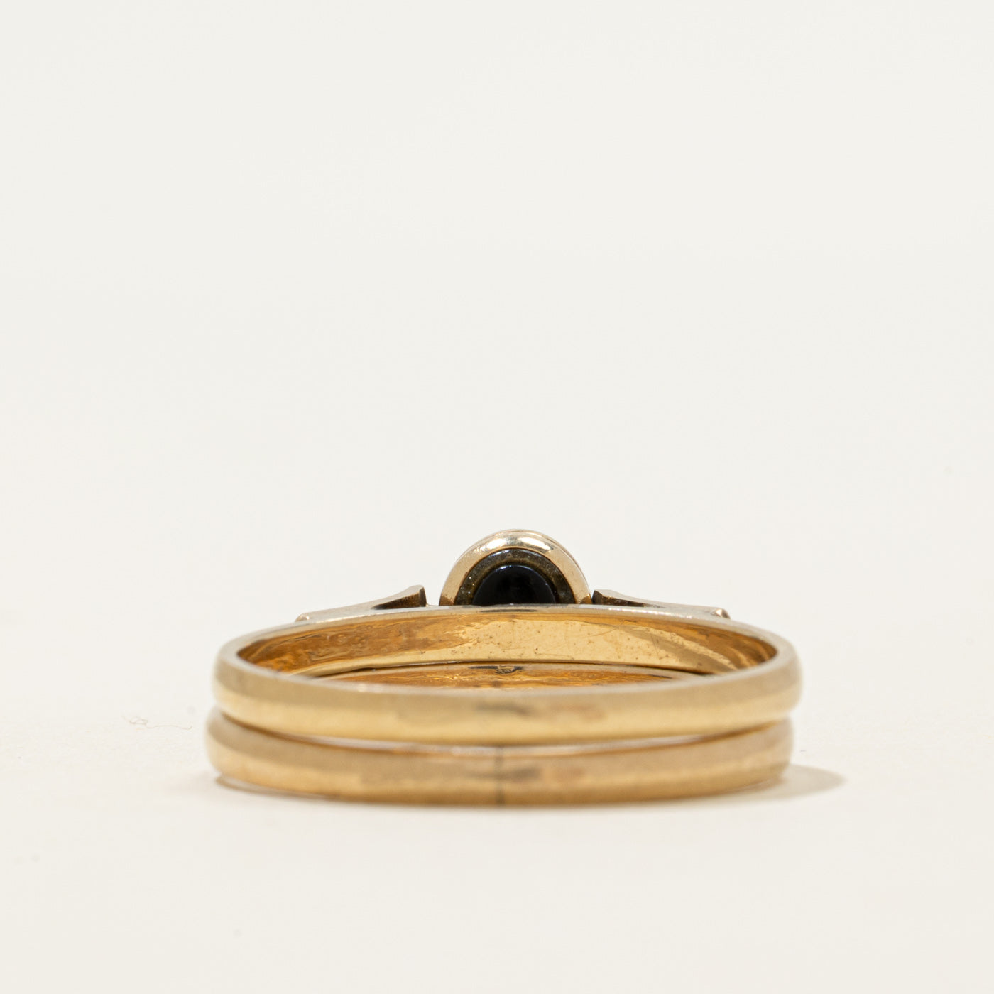 Onyx & Sapphire Reversible Ring | 0.33ctw | SZ 9