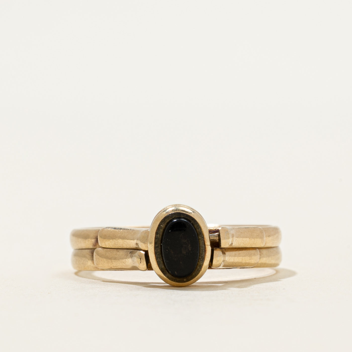 Onyx & Sapphire Reversible Ring | 0.33ctw | SZ 9