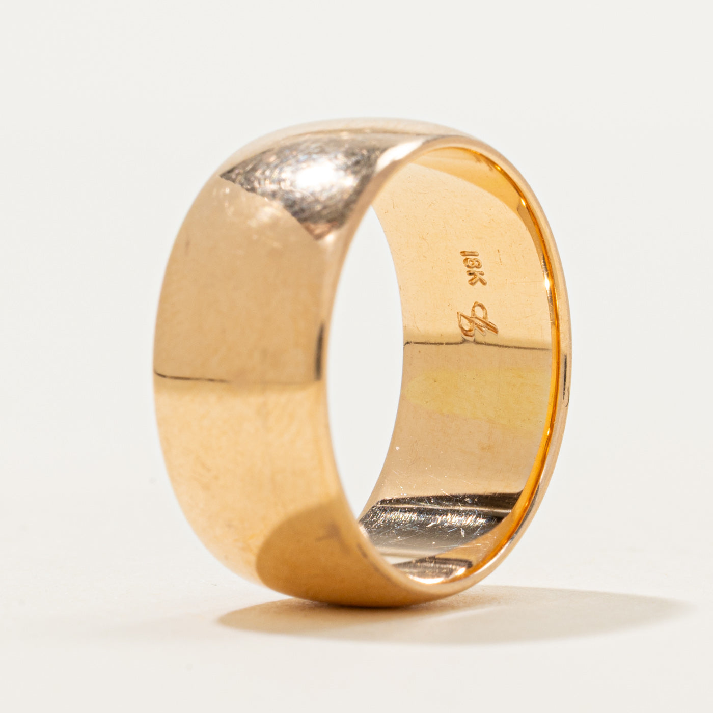 18k Yellow Gold Cigar Band | 8.00mm | SZ 6