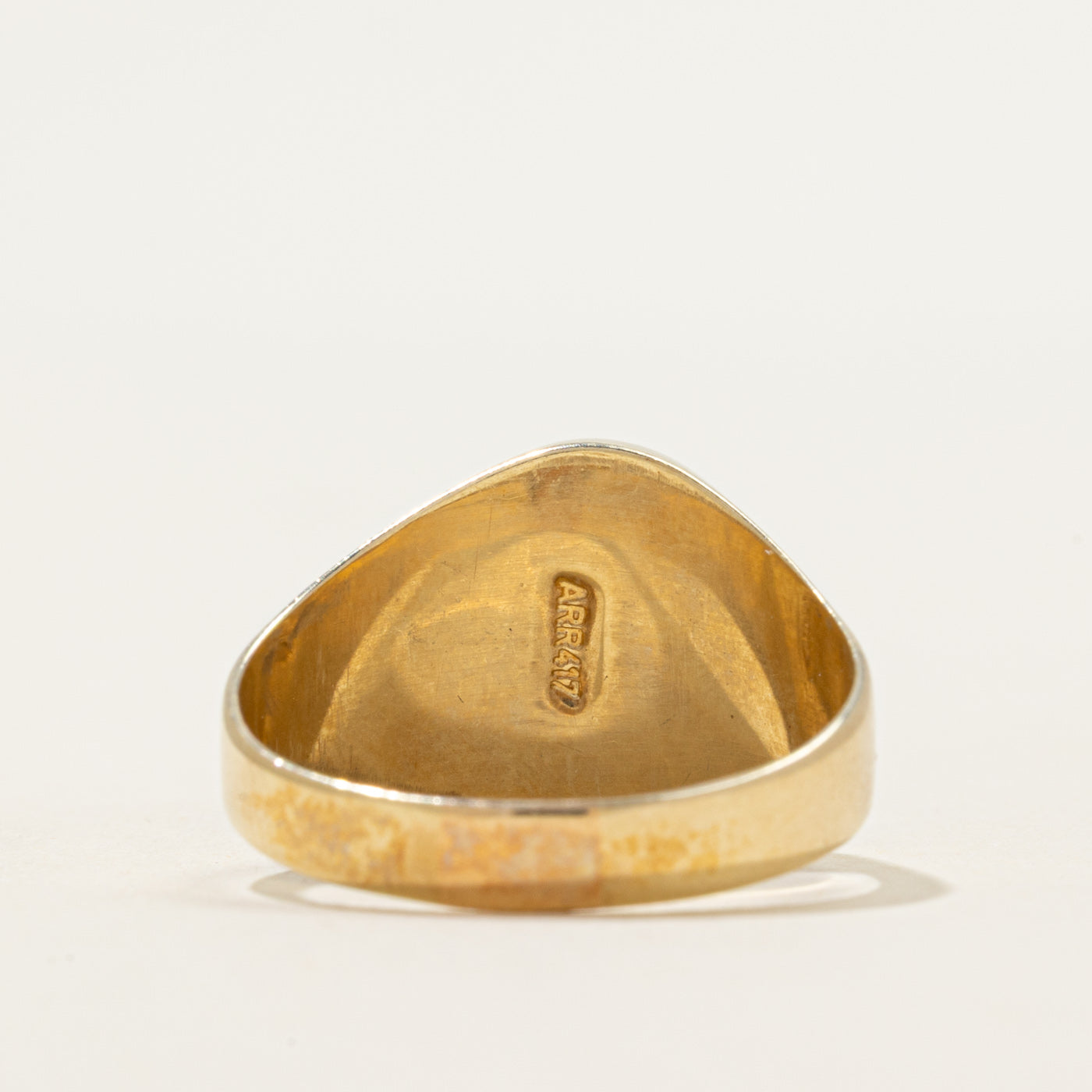 Bezel Set Cabochon Onyx Signet Ring | 1.70ct | SZ 9.75