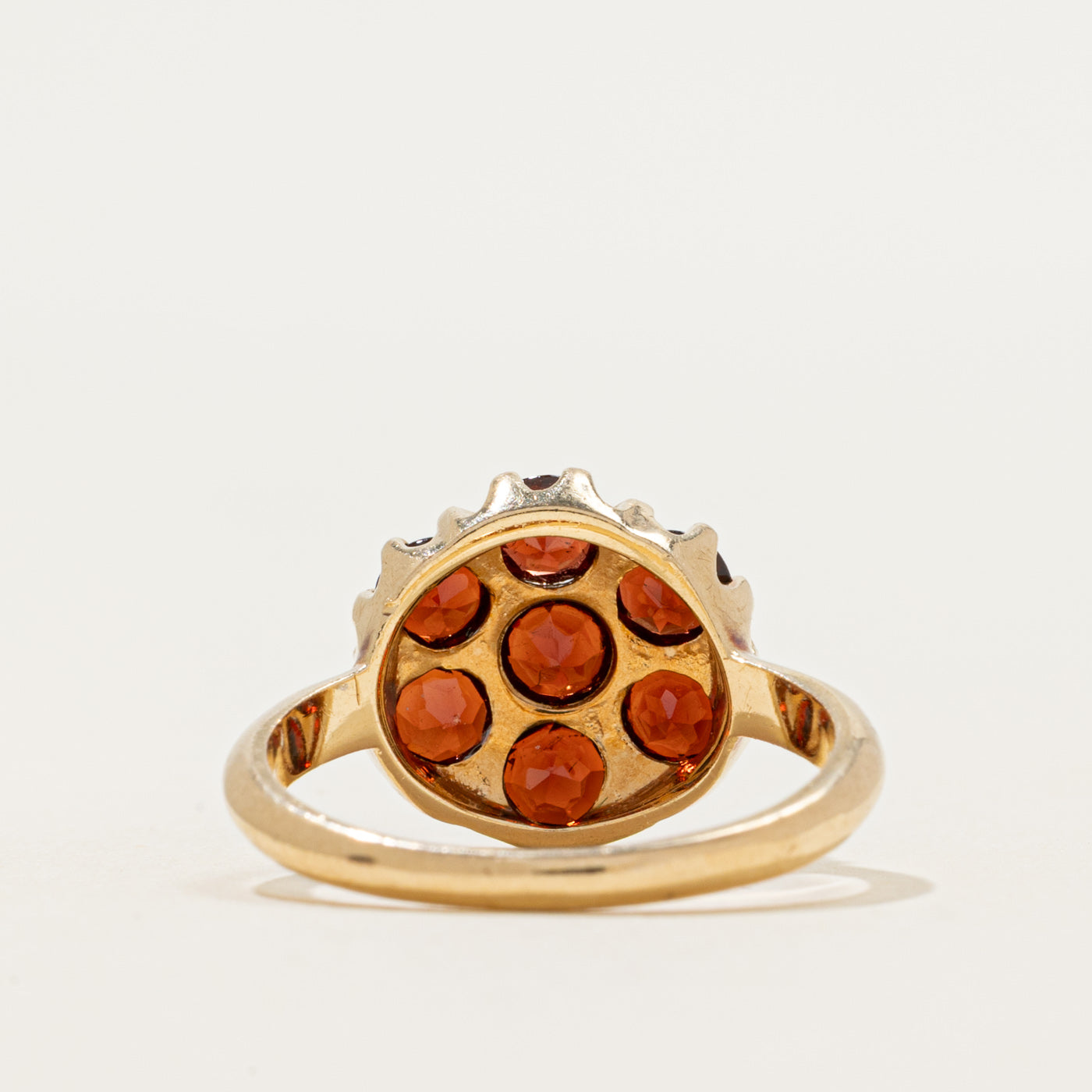 Garnet Round Cluster Ring | 1.75ctw | SZ 6.75