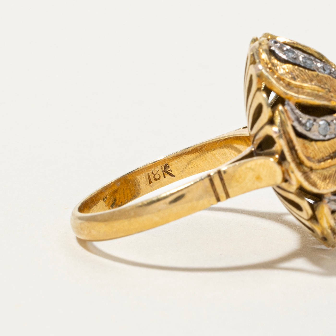 Sapphire Cluster & Diamond Dome Cocktail Ring | 1.26ctw, 0.13ctw | SZ 6.5