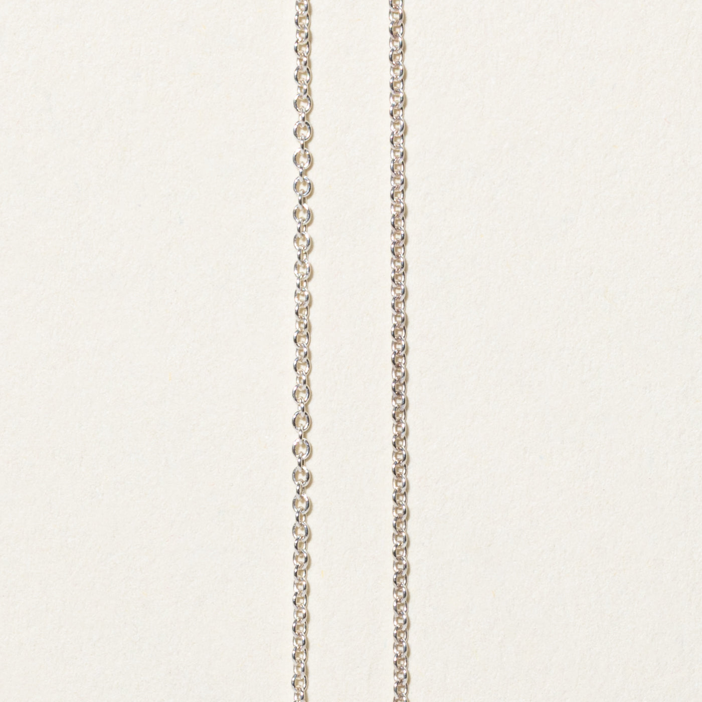 Collier pendentif cœur ouvert Elsa Peretti « Tiffany & Co » en argent | 16 mm | 40,6 cm