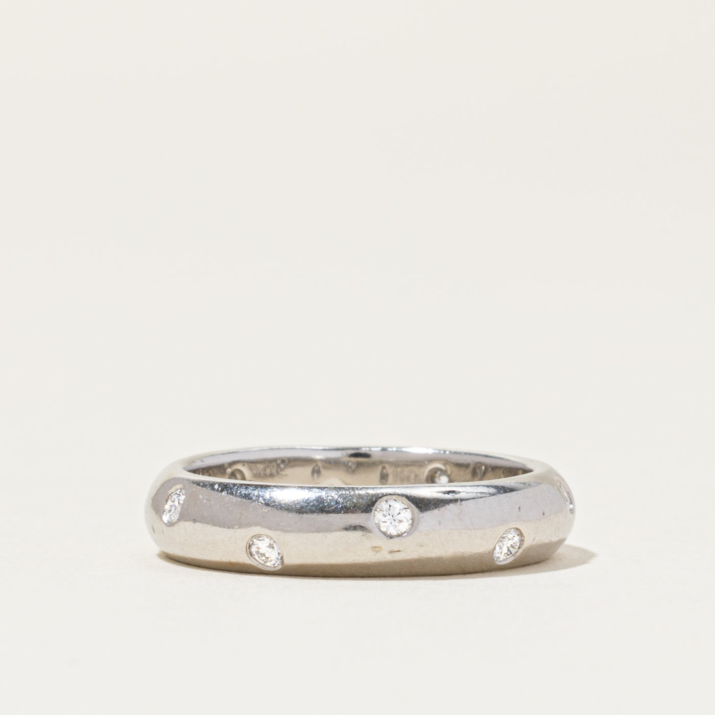 'Tiffany & Co' 950 Platinum Etoile Band | 0.22ctw | 4.5mm | SZ 6.25