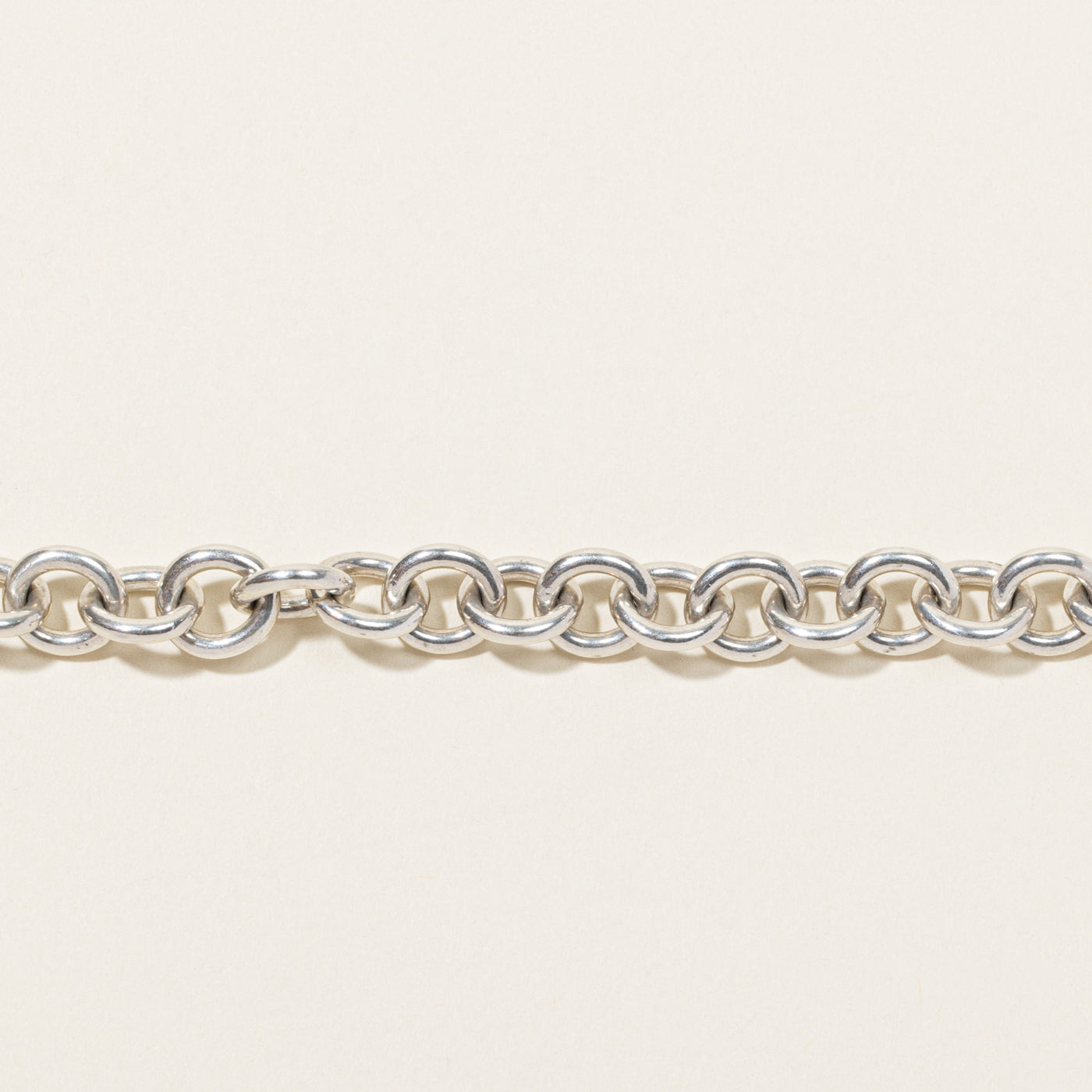 'Tiffany & Co' Return to Tiffany Heart Tag Toggle Bracelet in Silver | 7.5"