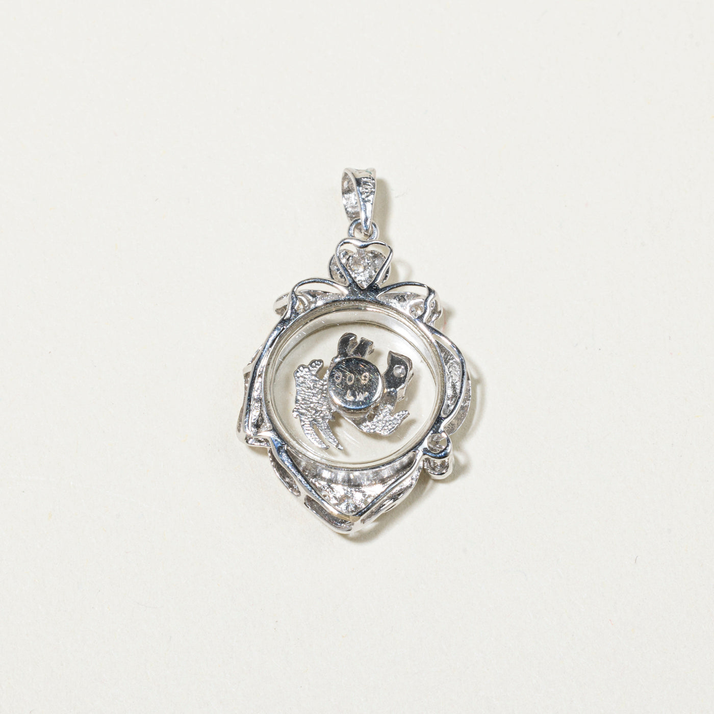 18k Diamond Kinetic Capricorn Goat Pendant | 0.07ctw