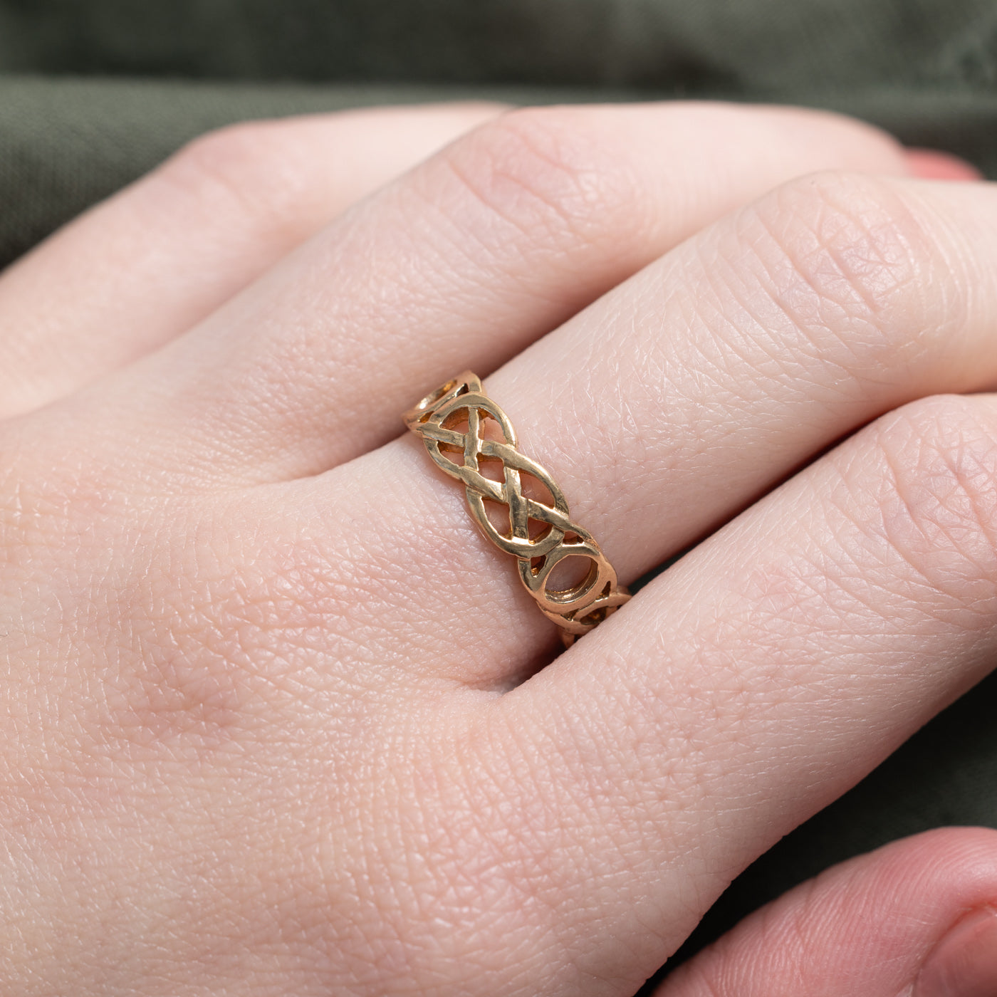 Birmingham 9k Yellow Gold Celtic Band | 5.65mm | SZ 6.25