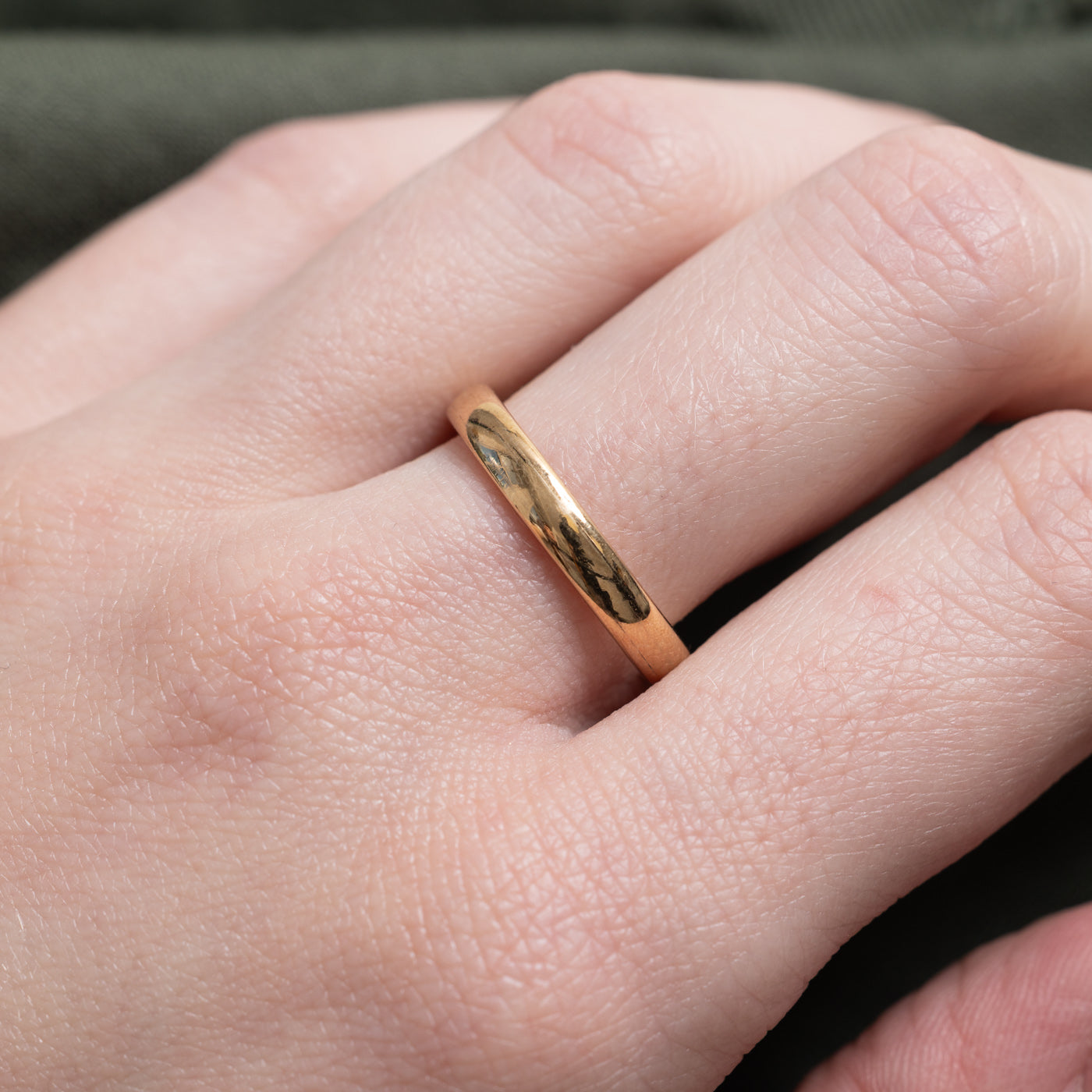 Vintage Canadian Pseudo Hallmarked 14k Yellow Gold Band | 3.10mm | SZ 7.25