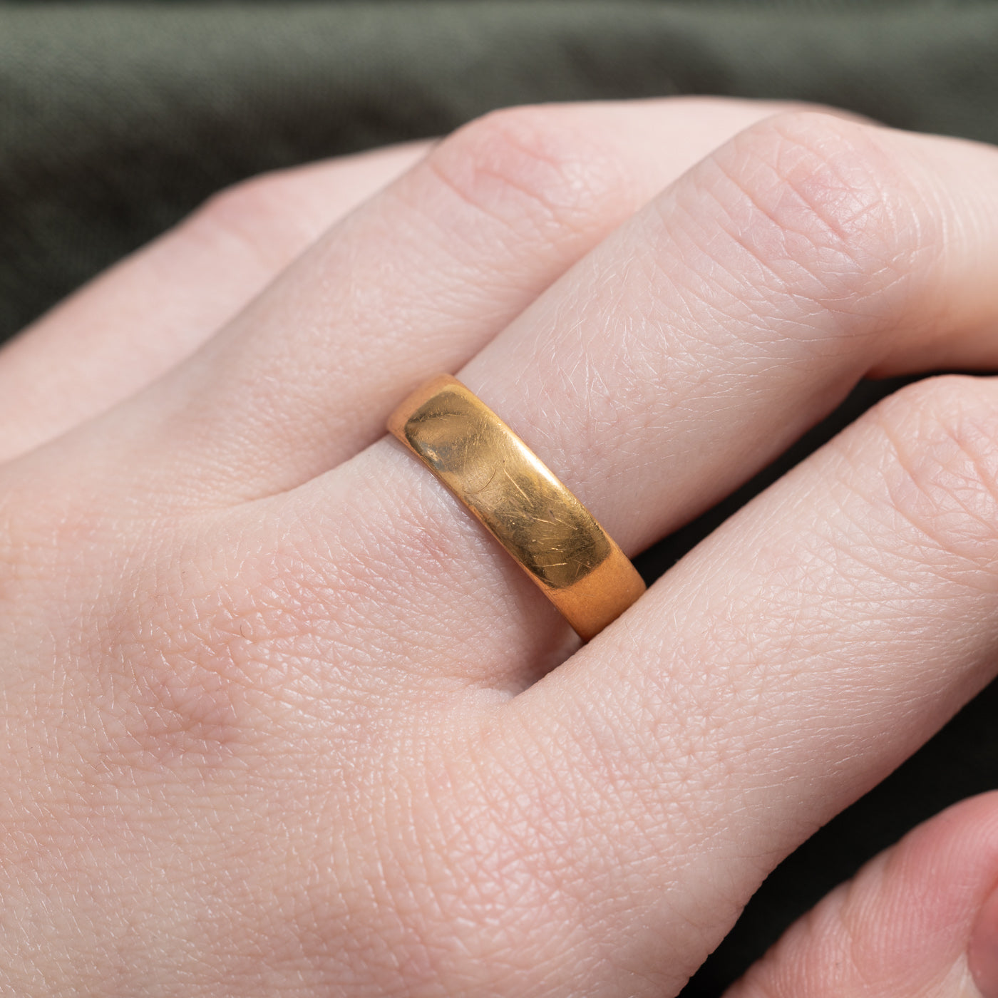 1905 Birmingham 22k Yellow Gold Band | 5.30mm | SZ 8.0