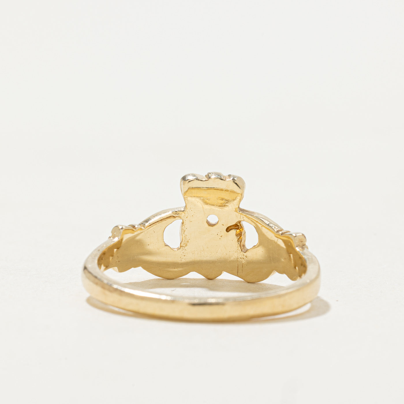 2000 Dublin 10k Yellow Gold Claddagh Ring | SZ 4.75