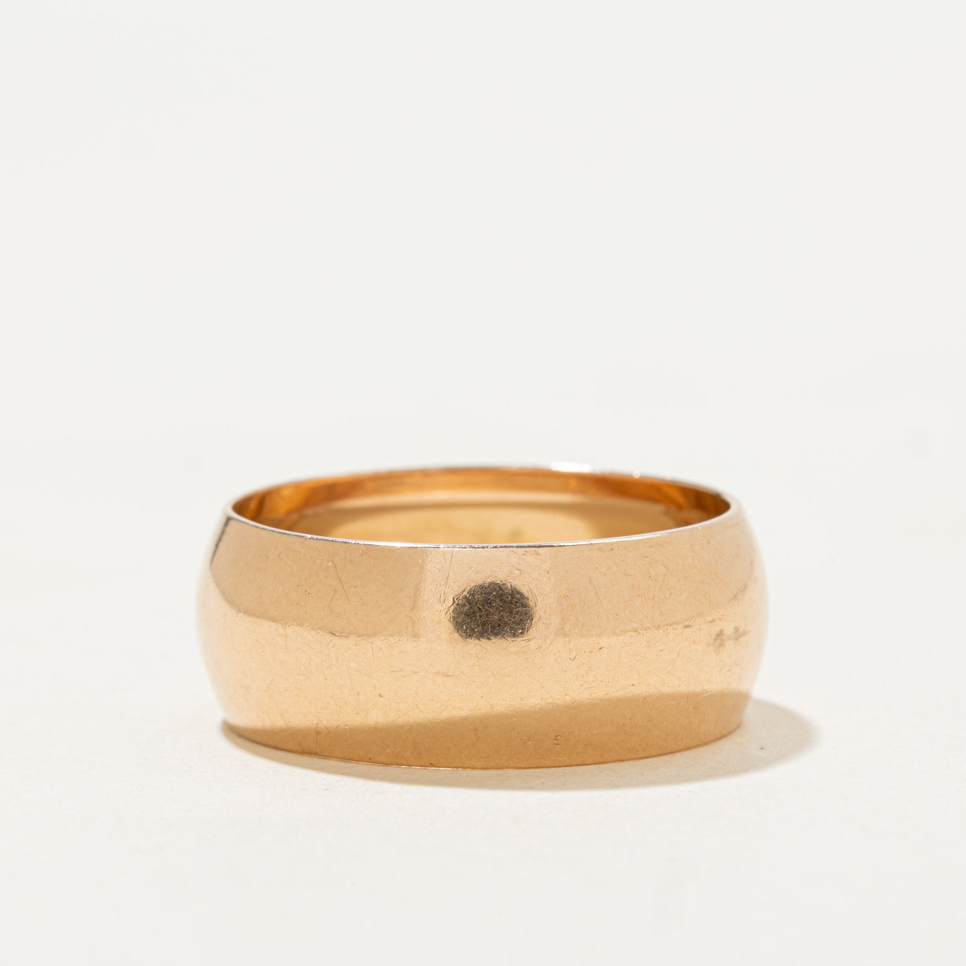 1973 Soviet Hallmarked 14k Rose Gold Cigar Band | 8.80mm | SZ 9.25