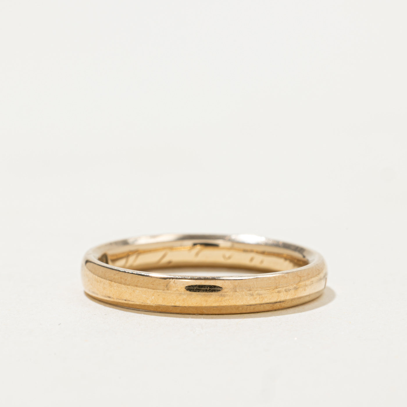 Vintage Canadian Pseudo Hallmarked 14k Yellow Gold Band | 3.10mm | SZ 7.25