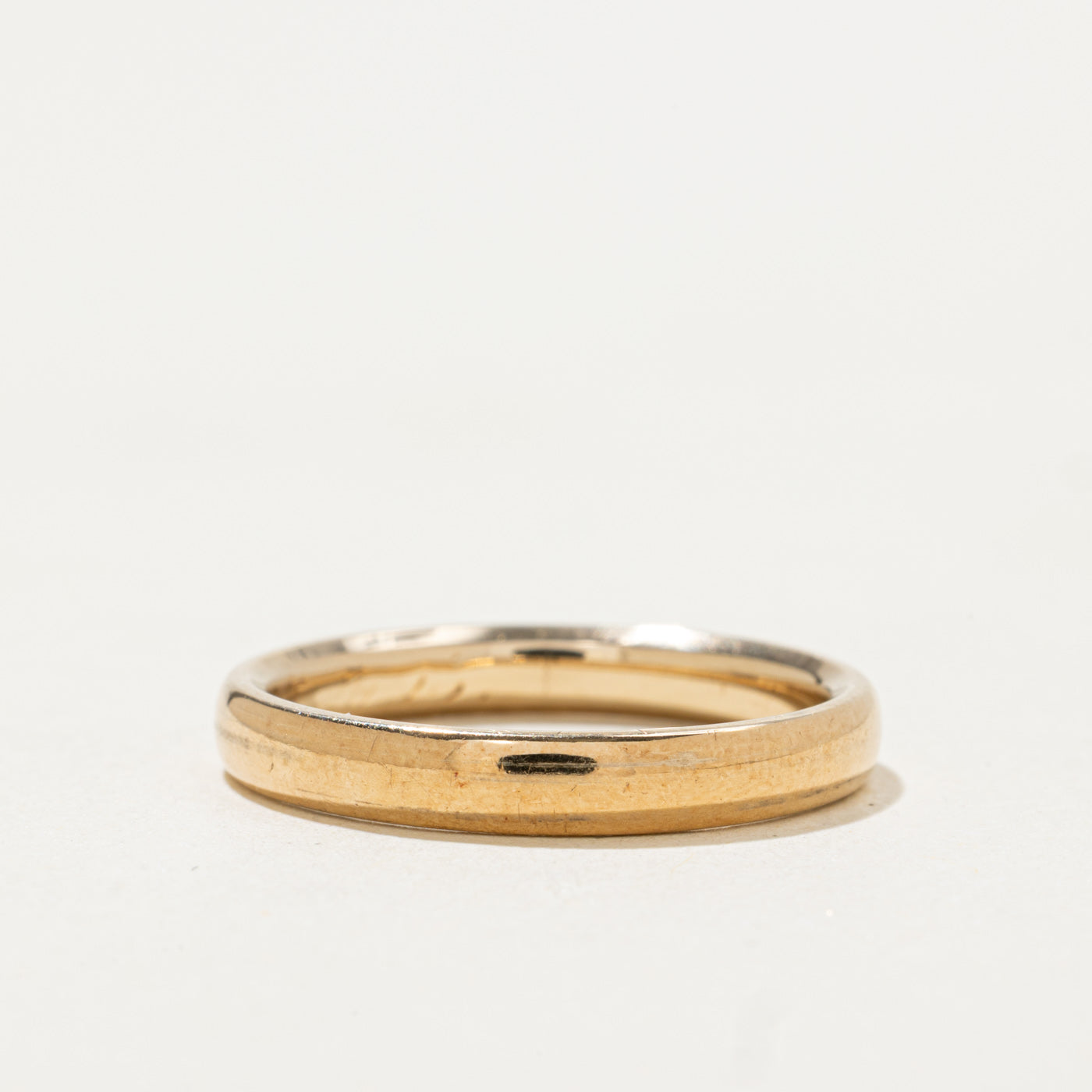Vintage Canadian Pseudo Hallmarked 14k Yellow Gold Band | 3.10mm | SZ 7.25
