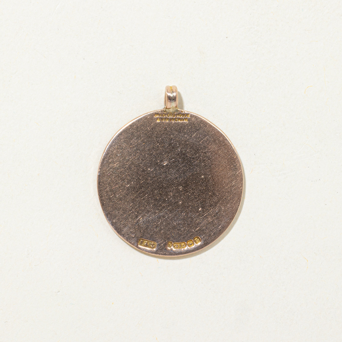 1931 Birmingham 9k Yellow Gold Triumph Medal Pendant