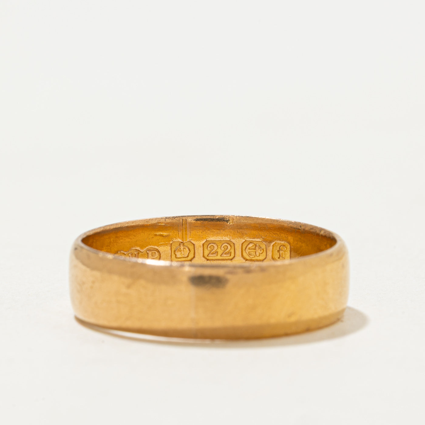 1905 Birmingham 22k Yellow Gold Band | 5.30mm | SZ 8.0