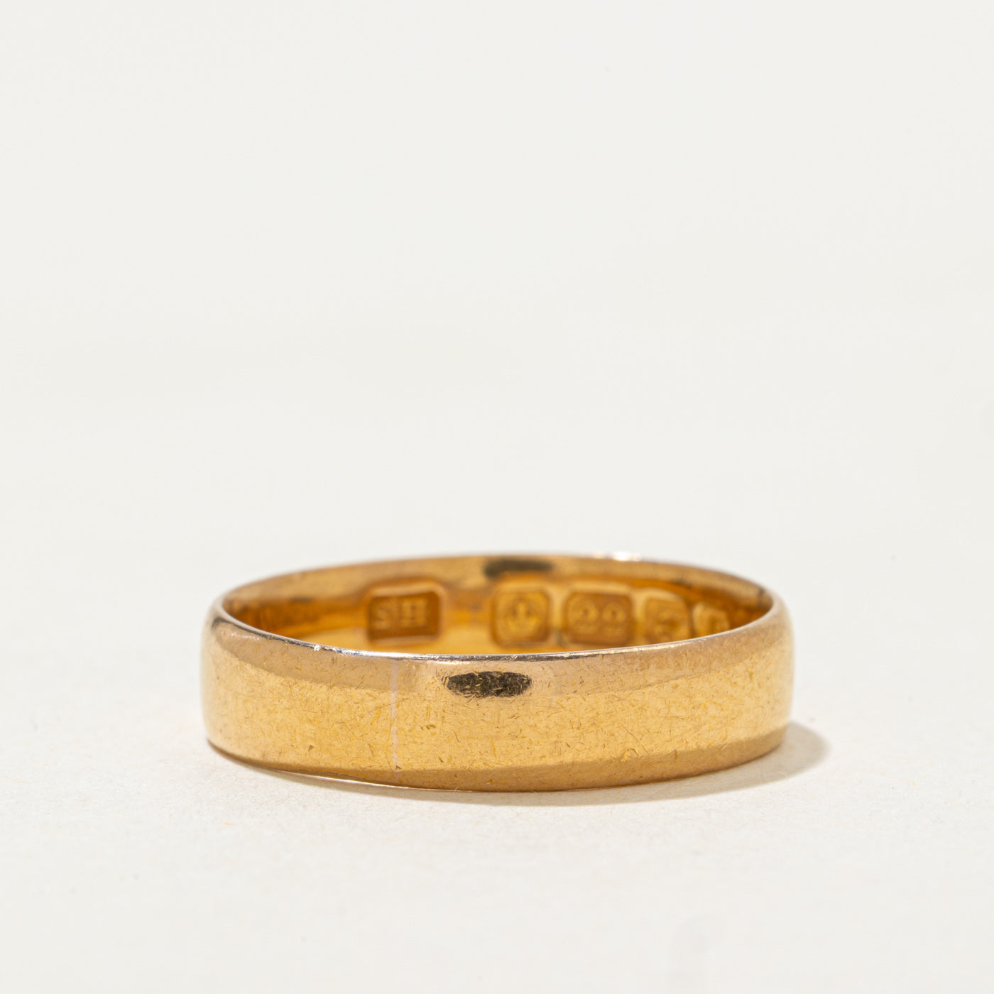 1914 Birmingham 22k Yellow Gold Band | 4.35mm | SZ 5.5