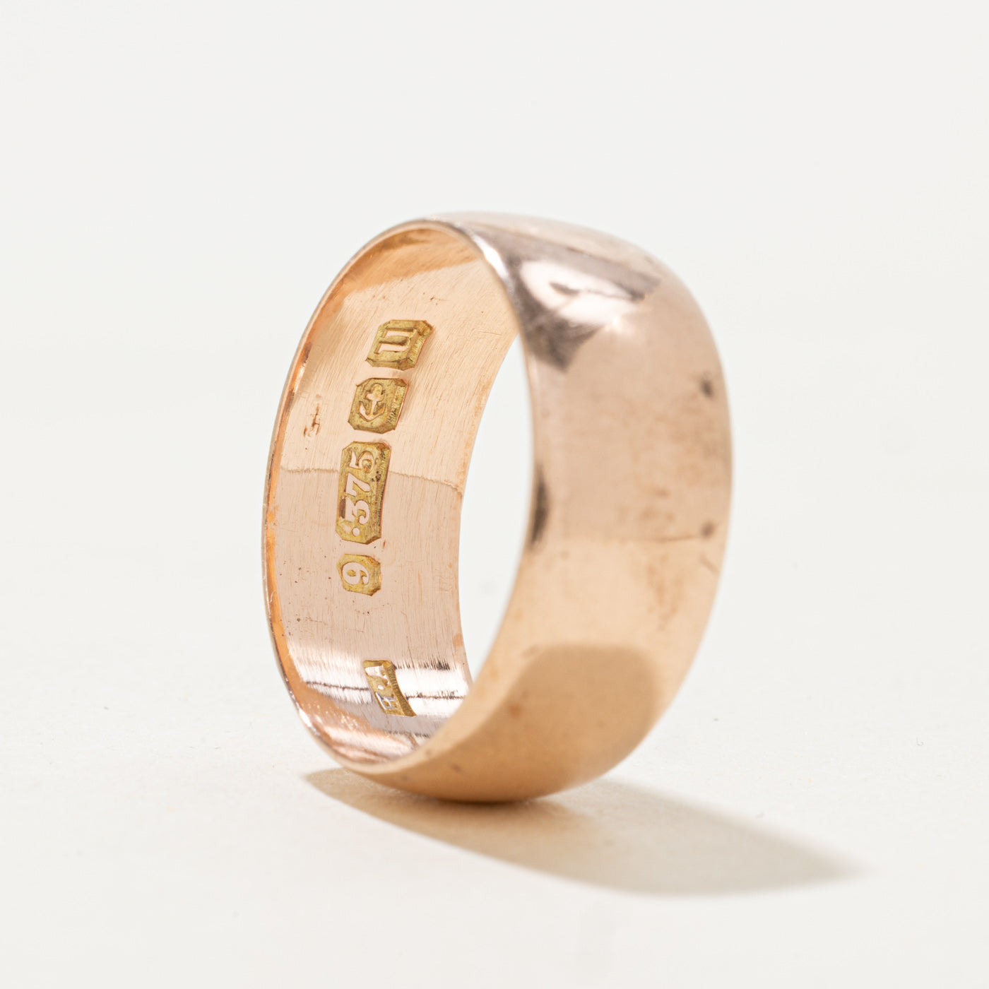 1919 Birmingham 9k Rose Gold Cigar Band | 7.50mm | SZ 6.5
