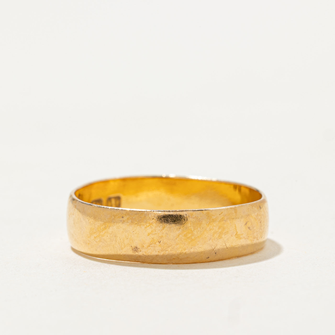 1910 Birmingham 22k Yellow Gold Band | 5.30mm | SZ 7.0
