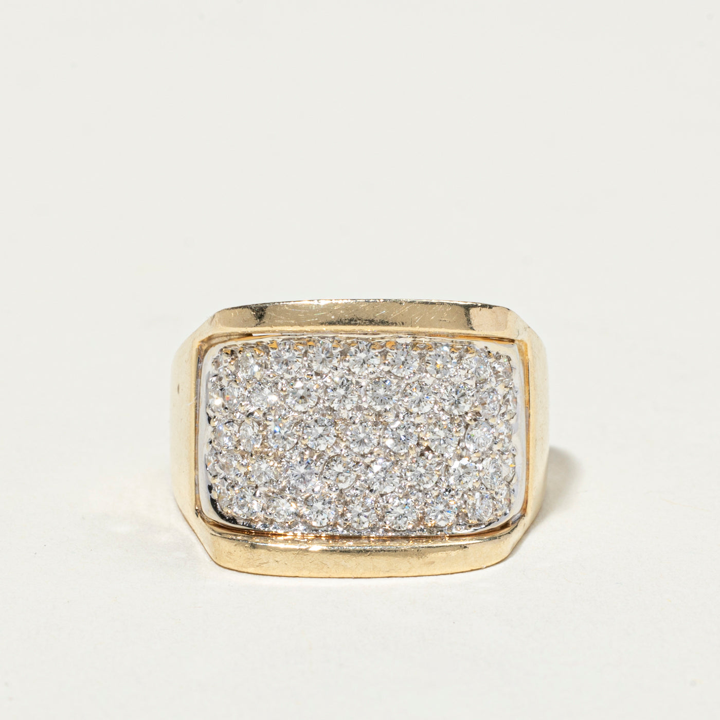 Pavé Set Diamond Chunky Band | 1.18ctw | 13mm | SZ 8